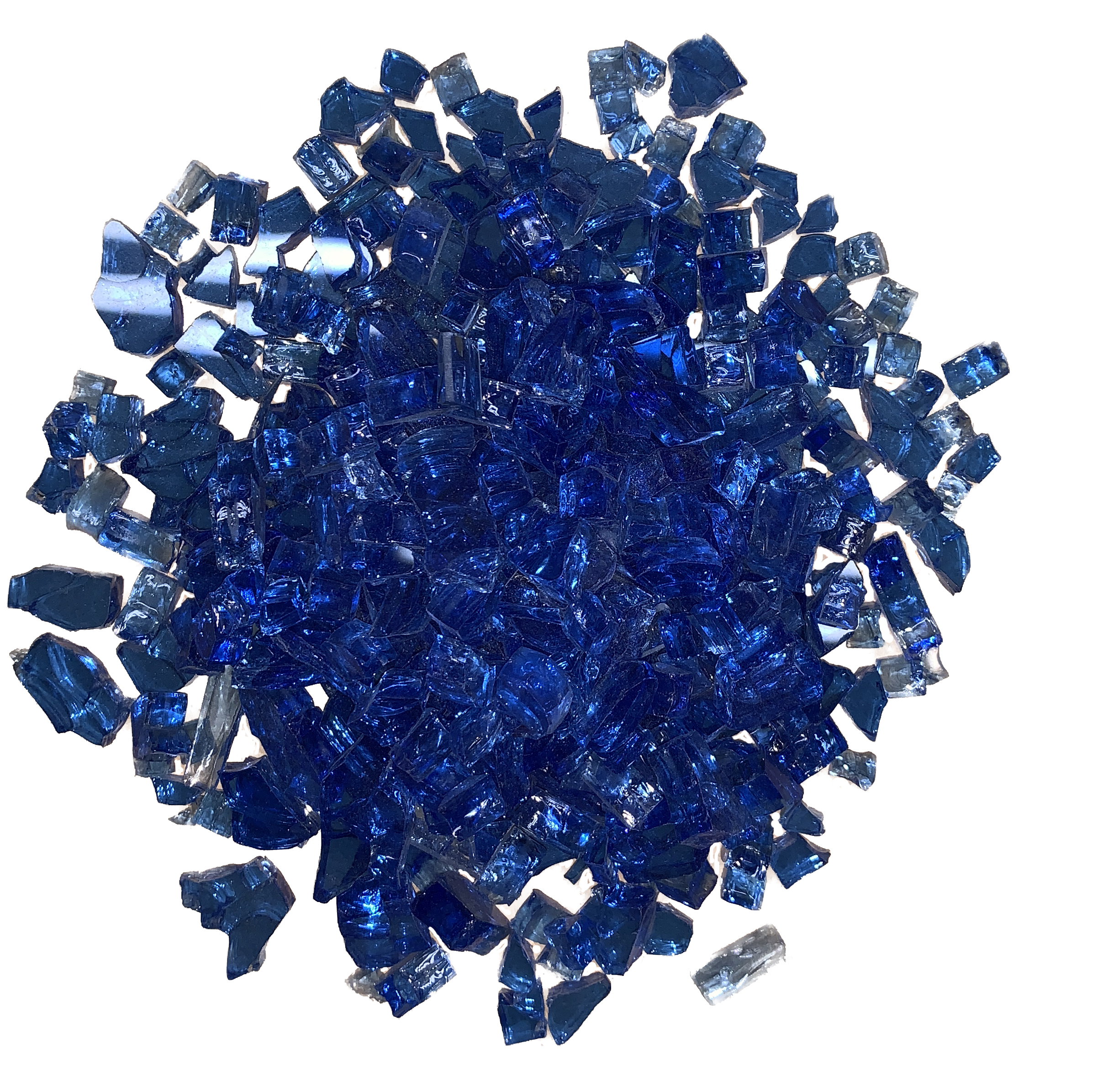 - 1/4 inch Blue Fire Glass Crystals #1494-1